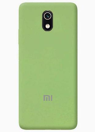 Чехол silicone case premium для xiaomi redmi 8a mint (19) мятный