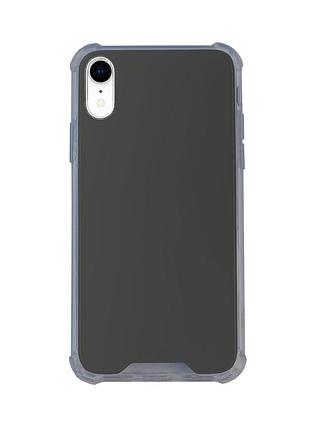 Чохол силіконовий дзеркало для iphone xr (04) black чорний