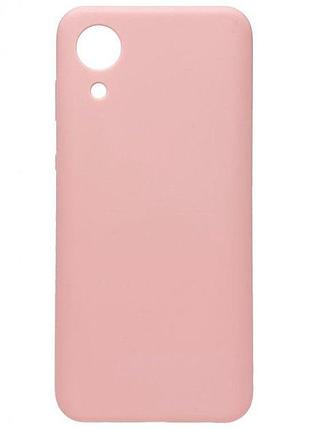 Чехол silicone case для samsung premium a03 core light pink (17) розовый