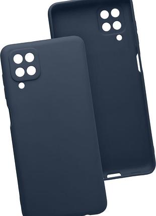Чехол silicone case для samsung premium a22 5g dark blue (08) темно синий