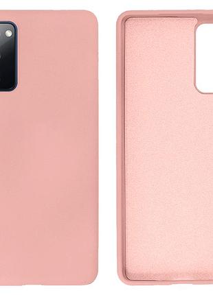 Чехол silicone case для samsung s20 fe (01) pink sand розовый