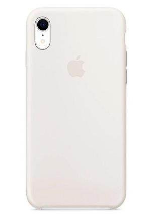 Чехол silicone case для iphone xr antique white бежевый