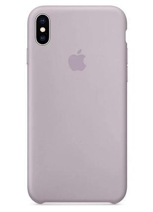 Чехол silicone case для iphone xs max lavander лаванда
