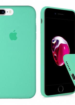 Чохол silicone full case для iphone 7 plus spearmint м'ятний