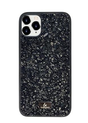Чехол diamond the bling world case для iphone 11 pro (05) black stone черный камень