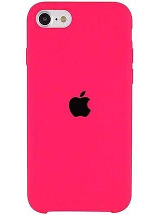 Чехол silicone case se 2020 shiny pink ярко розовый