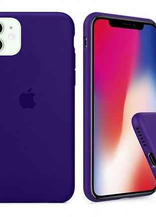 Чохол silicone full case для iphone 11 ultraviolet фіолетовий