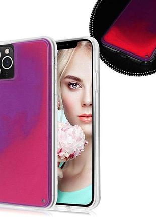Чохол неоновий пісок для iphone 11 pro max (03) purple фіолетовий