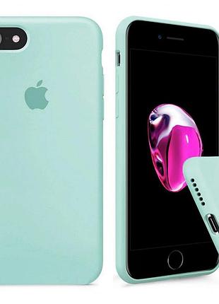 Чехол silicone full case для iphone 7 turquoise светло зеленый