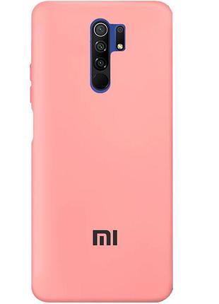 Чохол silicone case premium для xiaomi redmi note 8pro light pink (04) рожевий