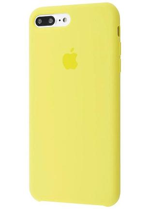 Чохол silicone case для iphone 7 plus yellow жовтий