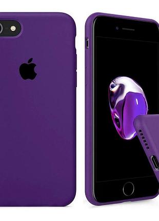 Чохол silicone full case для iphone 8 purple фіолетовий