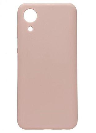 Чохол silicone case для samsung premium a03 core pink sand (18) пудра