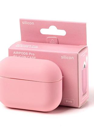Чехол silicone case color box для airpods 1/2 - pink