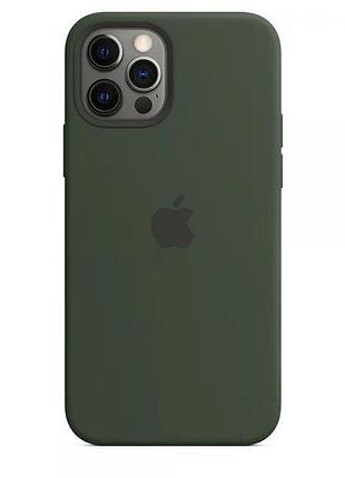 Чехол silicone full case для iphone 13 pro max forest green (38) темно зеленый