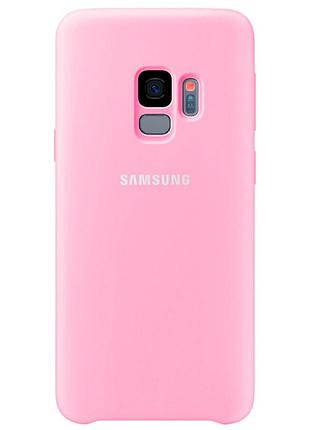 Чехол silicone case для samsung premium s9 light pink (17) розовый