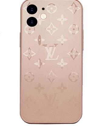 Чохол скляний glass case louis vuitton луї вітон для iphone 11 (05) grapefruit грейпфрут