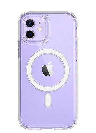 Чохол прозорий clear case with magsafe для iphone 12/12 pro