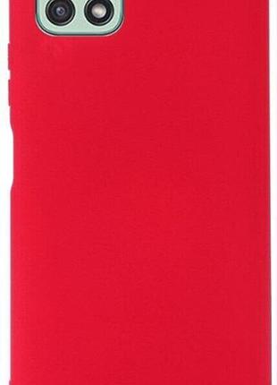Чохол silicone case для samsung premium a22 5g camelia (15) світло-червоний