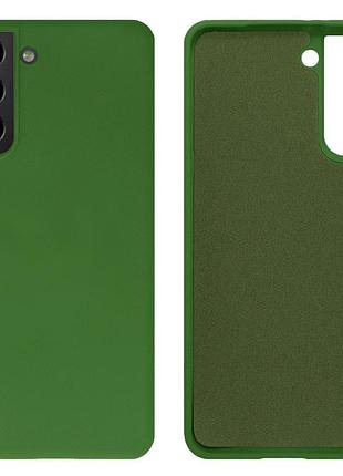 Чохол silicone case camera protective для samsung s21 (25) хакі зелений khaki
