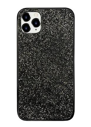 Чехол silicone diamond the bling world case для iphone 11 pro max (02) black черный