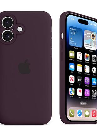 Чехол с защитой камеры kassel silicone camera protective для iphone 16 (71) фиолетовый elderberry