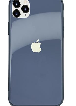 Чехол стеклянный glass case для iphone 11 pro (10) lavender gray лавандо серый
