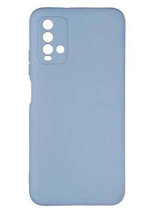 Чехол silicone case camera protective для xiaomi redmi 9t lilac cream (11) голубой