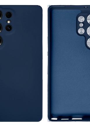 Чехол силиконовый full camera protective для samsung s25 ultra (8) dark blue тёмно-синий