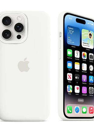 Чехол kassel silicone full case protective для iphone 13 pro max с микрофиброй белый white