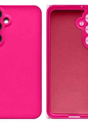 Чехол силиконовый full camera protective для samsung s25 plus (21) shiny pink ярко-розовый