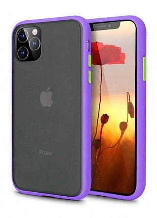 Протиударний чохол avenger case для iphone 12 pro max (10) purple