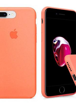 Чехол silicone full case для iphone 7 plus papaya оранжевый