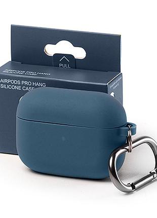 Чехол silicone case color box (карабін) для airpods pro - pacific green