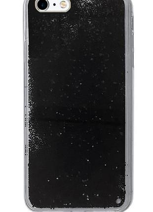 Чохол silicone з блискітками для iphone 6 plus/6s plus (05) black чорний
