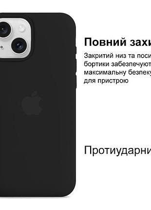 Чехол kassel silicone full case protective для iphone 16 plus с микрофиброй черный black 2