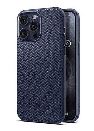 Чехол spigen mag armor case with magsafe для iphone 13 pro - blue