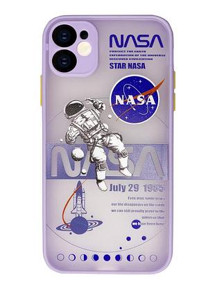 Чохол протиударний для iphone 12 (12) nasa lilac наса ліловий