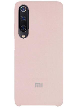 Чехол silicone case premium для xiaomi mi 9 pink sand (18) пудра