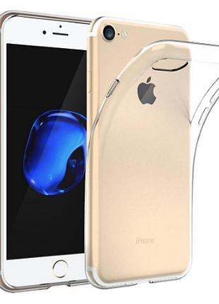 Чехол прозрачный силиконовый для iphone 8