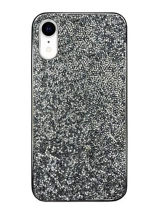 Чохол silicone diamond the bling world case для iphone xr (01) silver срібло