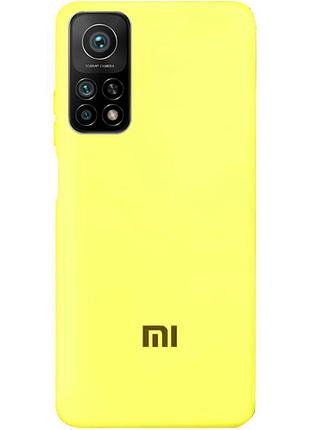 Чохол silicone case premium для xiaomi mi 10t flash (06) лимонний