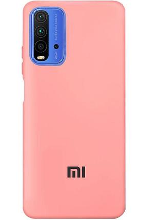 Чохол silicone case premium для xiaomi redmi 9t pink (04) рожевий