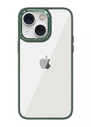 Противоударный чехол crystal guard premium case для iphone 14 plus (08) atrovirens