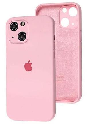 Чохол silicone full case camera protective для iphone 14 pink (05) рожевий