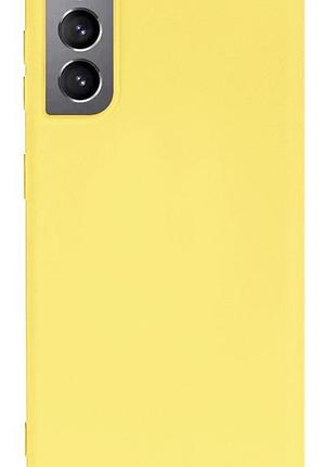 Чехол silicone case camera protective для samsung s22 plus (20) желтый yellow 2