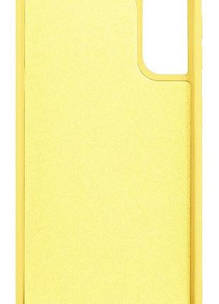 Чехол silicone case camera protective для samsung s22 plus (20) желтый yellow 3