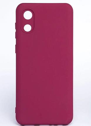 Чехол silicone case для samsung premium a03 core marsala (23) марсала