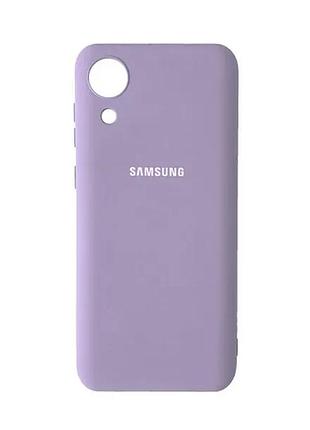 Чехол silicone case для samsung premium a03 core blueberry (24) черничный