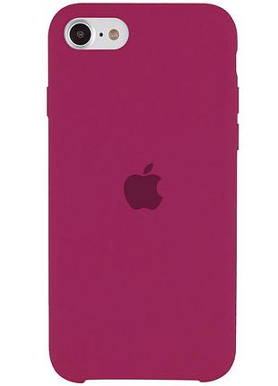 Чехол silicone case se 2020 rose red бордовый